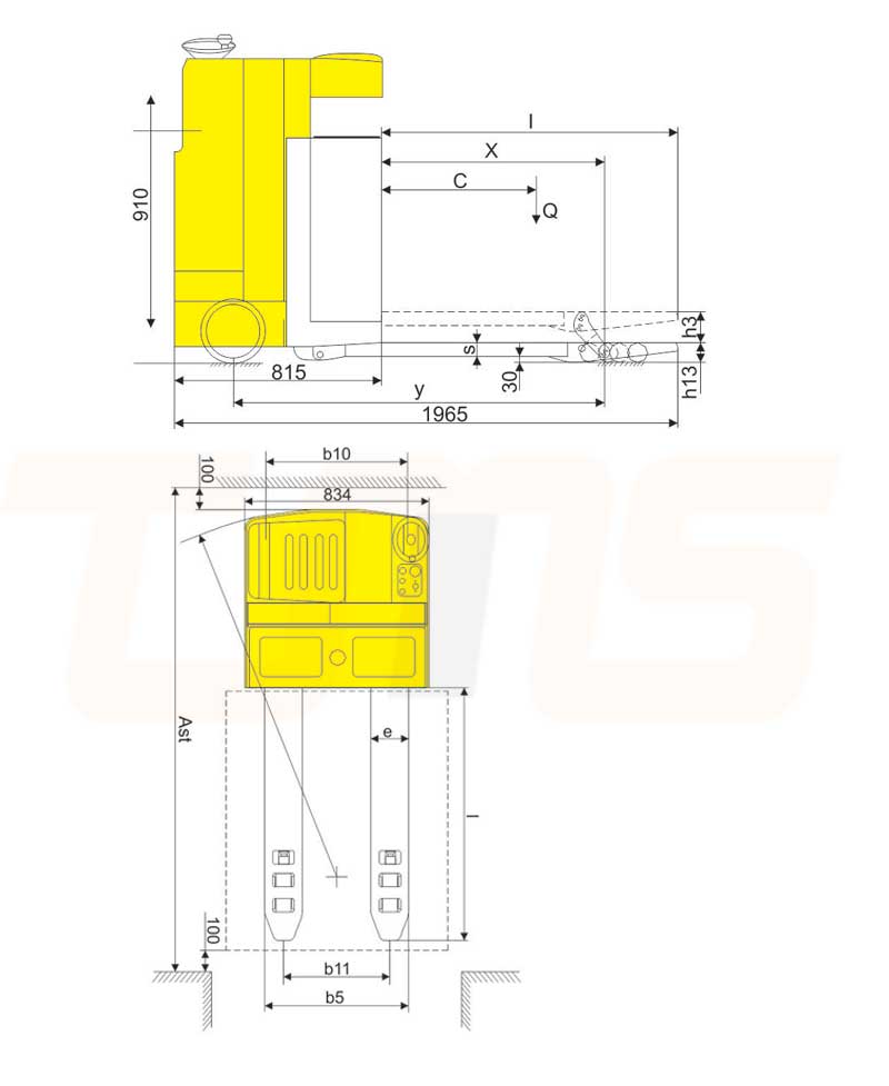 dimension of pb25z that  has  electronic power steering system